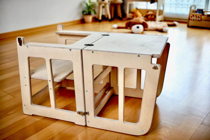 2in1 Montessori Learning Tower & Desk - Kidodido