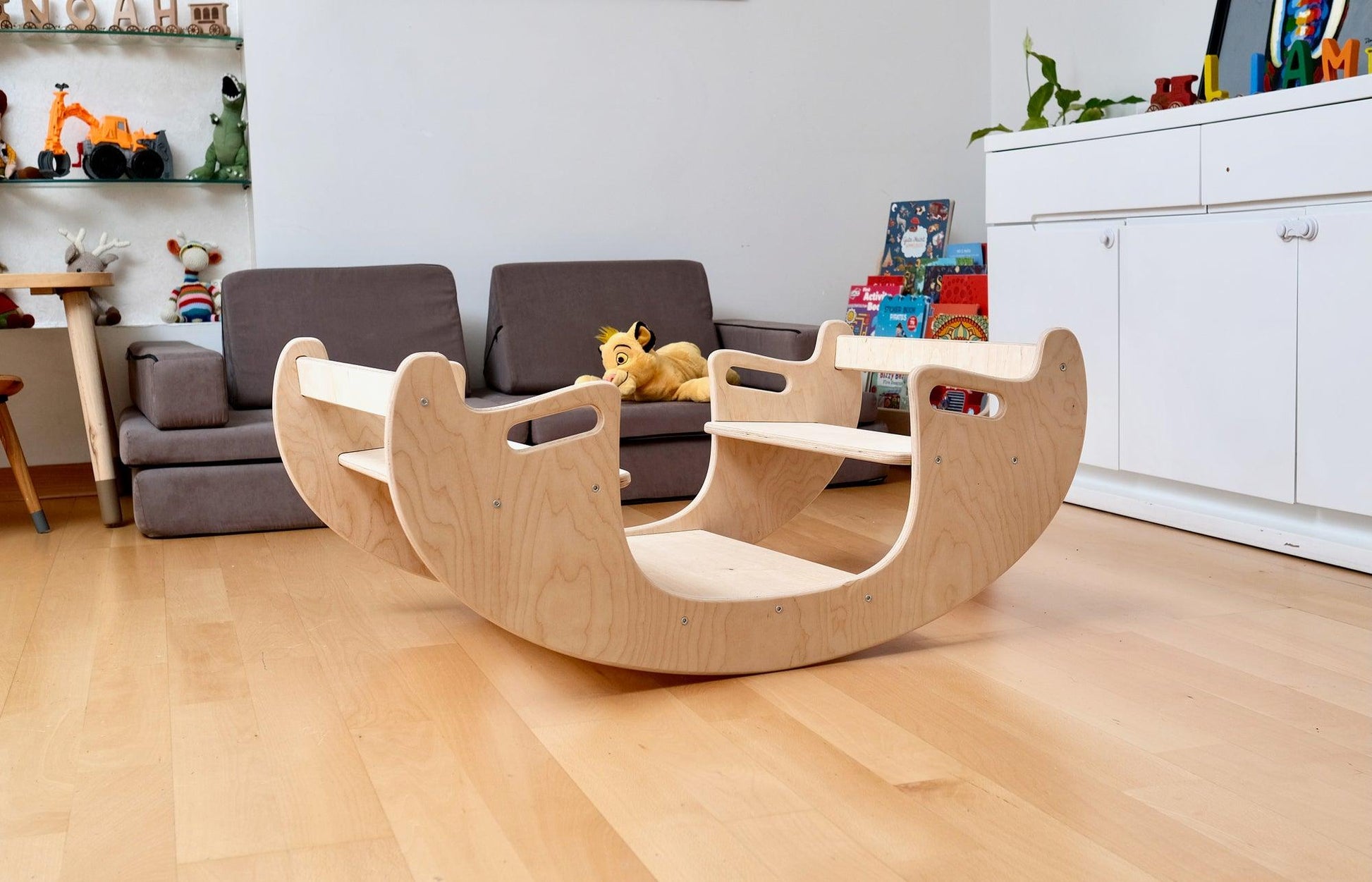 2in1 Montessori Wooden Seesaw and Table Chair Set - Kidodido