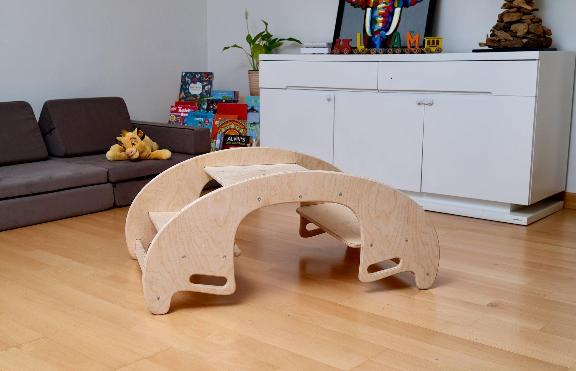 2in1 Montessori Wooden Seesaw and Table Chair Set - Kidodido