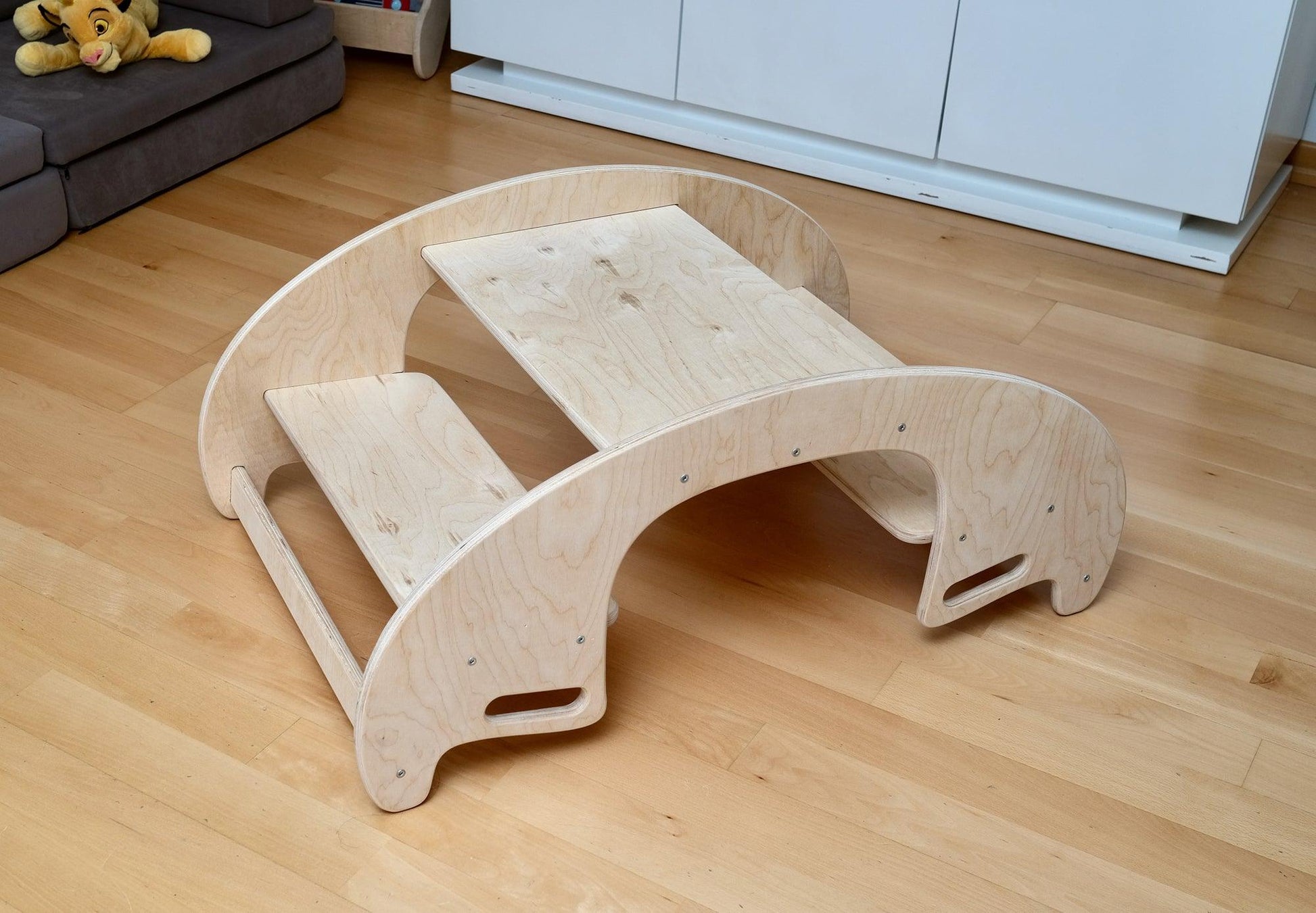 2in1 Montessori Wooden Seesaw and Table Chair Set - Kidodido