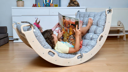 Arch - Rocker with Pillow Grey Dino Pattern - Kidodido