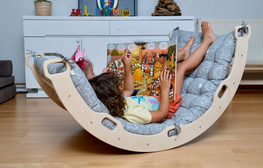 Arch - Rocker with Pillow Grey Dino Pattern - Kidodido