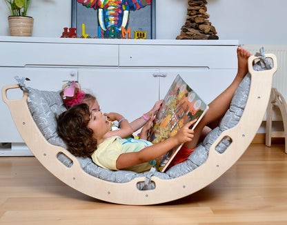 Arch - Rocker with Pillow Grey Dino Pattern - Kidodido