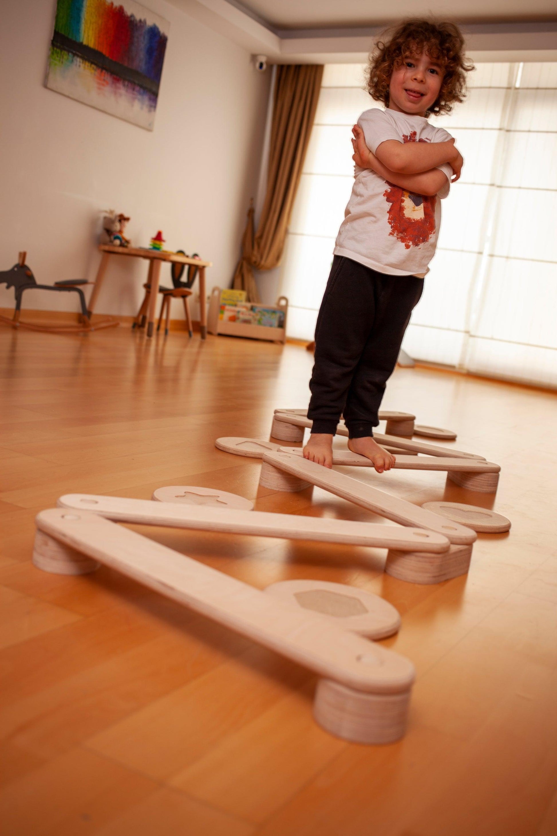 Balance Beam and Stepping Stones Set - Kidodido