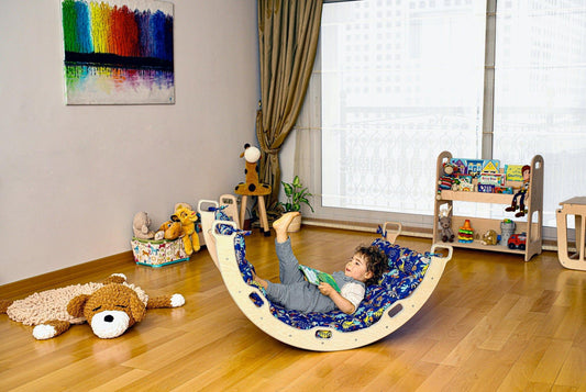 Blue Animal Pattern Pillow for Climbing Arch - Kidodido
