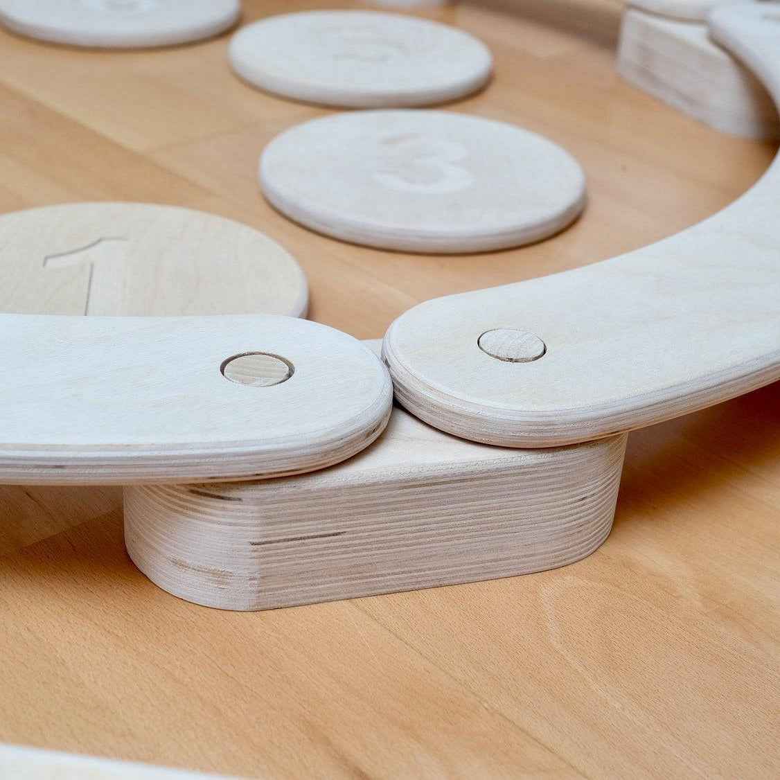Montessori Ahşap Denge Tahtası Seti | 4 Parça Çocuk Balance Beam