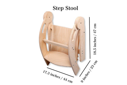 Foldable Montessori Kitchen Step Stool - Kidodido