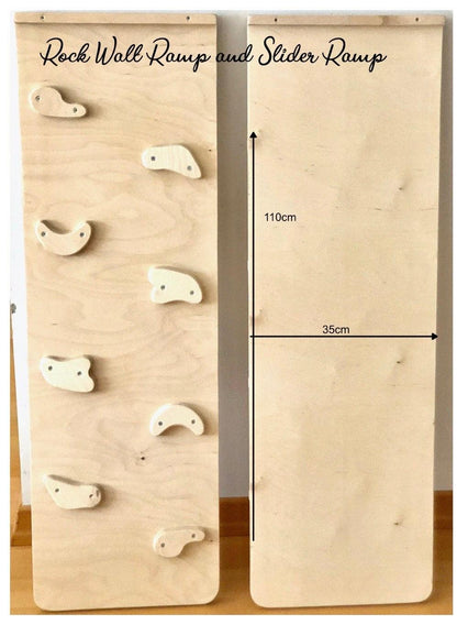 Reversible Rockwall Climbing / Sliding Ramp - Kidodido