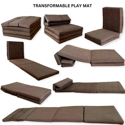 Transformable Kids Play Mat and Couch - Multipurpose Baby Play Mat and Kids Couch - Kidodido